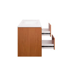 Modway Scenic 48" Wall-Mount Bathroom Vanity - Cherry/White-Assembly Required