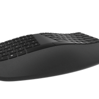Incase by Microsoft Compact Ergonomic Keyboard - French Canadian - Black-Designed by Microsoft