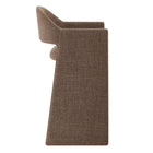 Modway Talia 41" Upholstered Fabric Bar Stool - Mocha-Floor Protecting Foot Pins
