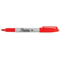 Sharpie Permanent Markers - Fine Tip - Red - 12 Pack-The world’s best-selling permanent marker