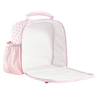 Fit + Fresh Townsend Charmed Bag - Pink Hearts-PEVA interior liner makes cleaning a breeze.