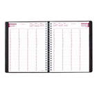 Brownline 2027 Four-Person Daily Professional Appointment Book with Twin-Wire Binding - 11" x 8-1/2" - Black-Four columns with appointment schedule from 7:00 a.m. to 8:45 p.m. in 15-minute
intervals