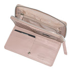 Club Rochelier Zip Around Clutch with Tab Wallet - Blush-3 Zippered pockets
