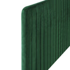 Modway Milenna Channel Tufted Performance Velvet Full/Queen Headboard - Emerald-Multiple Mounting Positions