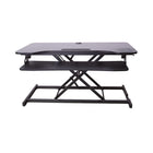 Rocelco 43" Hi-Lift Adjustable Desk Riser - Black-EVR Enhanced Vertical Range from 4.7" to 21.7". 