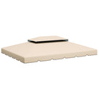 Outsunny 13' L x 10' W Gazebo Replacement Canopy Top - Cream White-ONLY fit Outsunny 12.8' x 9.8' (3.9 x 2.9 m) gazebo SKU:01-0870,84C-101,84C-101CG,84C-144,84C-144CW