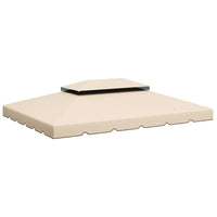 Outsunny 13' L x 10' W Gazebo Replacement Canopy Top - Cream White-ONLY fit Outsunny 12.8' x 9.8' (3.9 x 2.9 m) gazebo SKU:01-0870,84C-101,84C-101CG,84C-144,84C-144CW