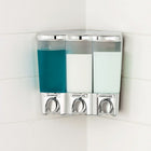 Better Living Clear Choice Dispenser 3 - Chrome-Versatile dispenser can be mounted either in the corner or flat on a wall and has handy attachable shelf for additional space (for corner applications)