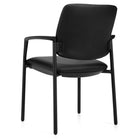 Offices to Go - Sparrow Guest Chair - Black-Contoured seat shape and waterfall edge effectively supports pelvis and hips in a comfortably balanced position, reducing pressure at the knee and allowing you to sit longer without discomfort