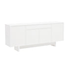 Manhattan Comfort Ella 70.9" Modern Sideboard - White-15.7" L x 70.9" W x 29.7" H