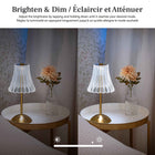 Bell+Howell Alma Elegant LED Cordless Table Lamp - Gold-Adjustable brightness: dimmable function to adjust the brightness, from a soft light to a more powerful illumination depending on the activity.