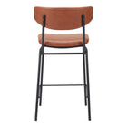 Zuo Charon Counter Stool - Vintage Brown - Set of 2-6
