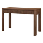 Hudson&Canal Mendoza Rectangular Fluted Desk - 48" W - Satin Walnut-Weight capacity is 40 lbs