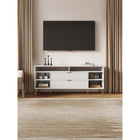 Manhattan Comfort DUMBO 62.99" Modern TV Stand - White-Recommended for up to a 60" TV