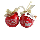Mary Macleod's Shortbread Ornament Tin - Red -6 Handcrafted All-butter Shortbread Cookies 
