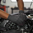 SHOWA EBT Sustainable 4 mil Nitrile Food Contact Single Use Gloves - Black - X-Small - 100 Pack-Touchscreen compatible