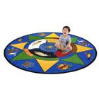Joy Carpets Spirit of Truth Area Rug - 7'7" Round - Multicolour-Impervion antimicrobial protection resists growth of bacteria and controls odors before they start