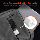 HyperGear 30W USB-C PD Wall Charger Hub with LED - White-Foldable Prongs