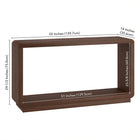 Hudson&Canal Lonni Rectangular Console Table - 55" W - Brown Oak-Product Dimensions: 55" L x 14" W x 29.5" H