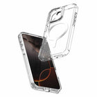 Avana Starlight Compatible with MagSafe Case for iPhone 17 - Silver-Transparent cover shows the camera bay color
