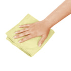 Globe Commercial Microfiber Cloth - 240GSM - 14" x 14" - Yellow - 10 Pack-Soft, non-abrasive and doesn't scratch
