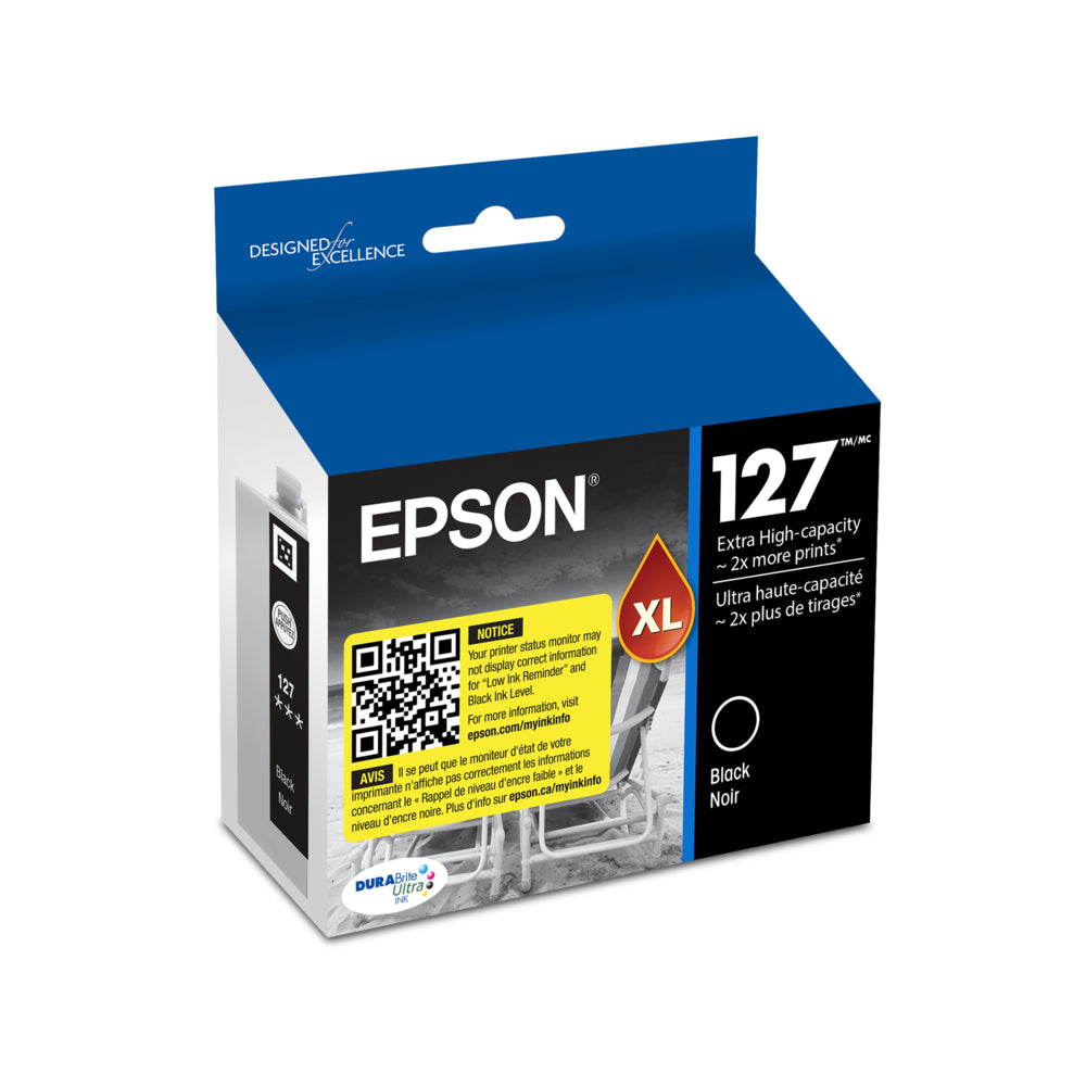 Epson T127 Ink Cartridge - Extra High Capacity - Black | staples.ca