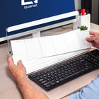 Quartet Flip-Top Glass Dry-Erase Desktop Pad - 18" x 6" - White Surface-GREENGUARD GOLD CERTIFIED: Quartet Flip-Top Glass Dry-Erase Desktop Pad has achieved GREENGUARD Gold Certification.