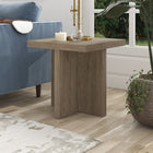 Hudson&Canal Boden 22"W Square Side Table - Antiqued Grey Oak-Features easy assembly