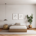 Nexera Milano Platform Bed Frame - Queen Size - Brown Oak-6