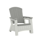Suncast Adirondack Chair with Storage - Dove Grey/Ice Cube-Seated Capacity: 375 lbs.