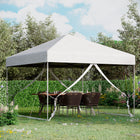 Outsunny Pop-Up Canopy Tent Outdoor Party Tent - Silver-Large size pop-canopy tent can comfortably fit a medium ground of people