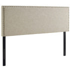 Modway Phoebe Upholstered Fabric Queen Headboard - Beige-Fine Polyester Upholstery