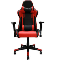 Nicer Furniture Racing Style Gaming Chair - Red-Racing-style design functions as both a gaming and office chair.  
