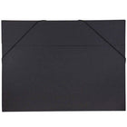JAM Paper Kraft Portfolio with Elastic Closure Jumbo - 14 1/2 x 19 1/2 x 1/2 - Black Recycled-Black Kraft Recycled Portfolio with Elastic Closure