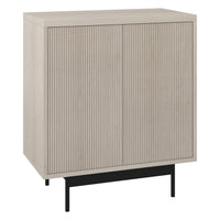 Hudson&Canal Whitman 28"W Accent Cabinet - Alder White-Modern contemporary design for your home office, bedroom, or living spaces