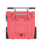 RovR RollR 60 Quart Wheeled Hard Cooler with Tow Handle - Coral-Dual MotoGrip Handle makes for easy towing, increased leverage, and it’s offset designs keeps your heels safe from knocks