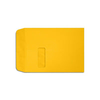 LUX 9 x 12 Open End Window Envelopes, Sunflower, 500 Pack (LUX-1590-12-500)-9 x 12 open end window envelopes are perfect for sending documents/catalogs/direct mail/promotional material/brochures
