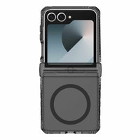 ITSKINS Hybrid_R Case Hinge with MagSafe Galaxy Z Flip 7 - Smoke/Transparent-Removable Hinge Cover
