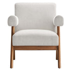 Modway Lyra Fabric Armchair - Ivory Fabric-Assembly Required