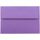 JAM Paper Recycled Stationery Set - 25 White Cards and 25 A7 Envelopes - Brite Hue Violet Purple - set of 25-Size: A7 (5.25" x 7.25")