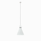 Modway Starlight 1-Light Pendant Light - White/Polished Nickel-Modern 1-Light Pendant