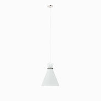 Modway Starlight 1-Light Pendant Light - White/Polished Nickel-Modern 1-Light Pendant