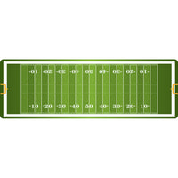 Ashley Productions The Original Fun Mat Mat Runner - 15.5" x 47" - Football Field-Measurements and Design: The Football Field Mat Runner measures 15.5" x 47".