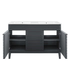 Modway Render 48" Double Sink Bathroom Vanity - Grey/White-8