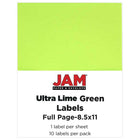 JAM Paper Shipping Labels, Half Sheet, 5.5" x 8.5", Bright Neon Assorted Colours, 150 Pack (359429assrt)-Neon assorted colours