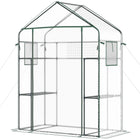 Outsunny Walk-in Greenhouse with 4 Shelves- A great solution to extend your growing season and shield plants from extreme outdoor temperatures
 
