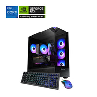 iBUYPOWER Gaming PC Desktop - Intel Core Ultra 7 265F CPU - NVIDIA RTX 5070 GPU - 1 TB SSD - 32 GB RAM - Windows 11 Home-Element 9 PC Case