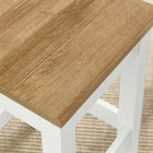 Modway Sunbrook Kitchen Stool - Oak White-Square Seat Design