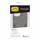 OtterBox Commuter Compatible with MagSafe Case with Camera Control for iPhone 17 - Cottonwood Glen Brown-Bumpers around the camera protect against hard hits