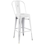 Modway Promenade Bar Side Stool - White-Cafe and Bistro Style Bar Stool